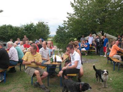 Warten auf die Siegerehrung