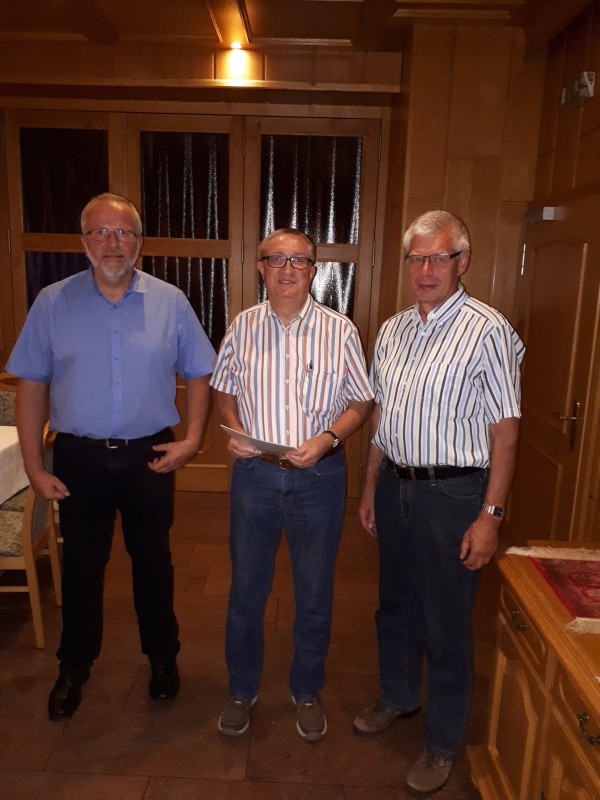 v.l.n.r.: Eckhard Steinmetz, Klaus-Peter Bertermann u. Hans-Dietmar Kreitz 
